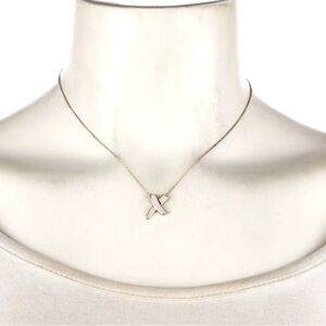 Tiffany & Co. Paloma Picasso, Graffiti X Pendant Necklace, Sterling Silver